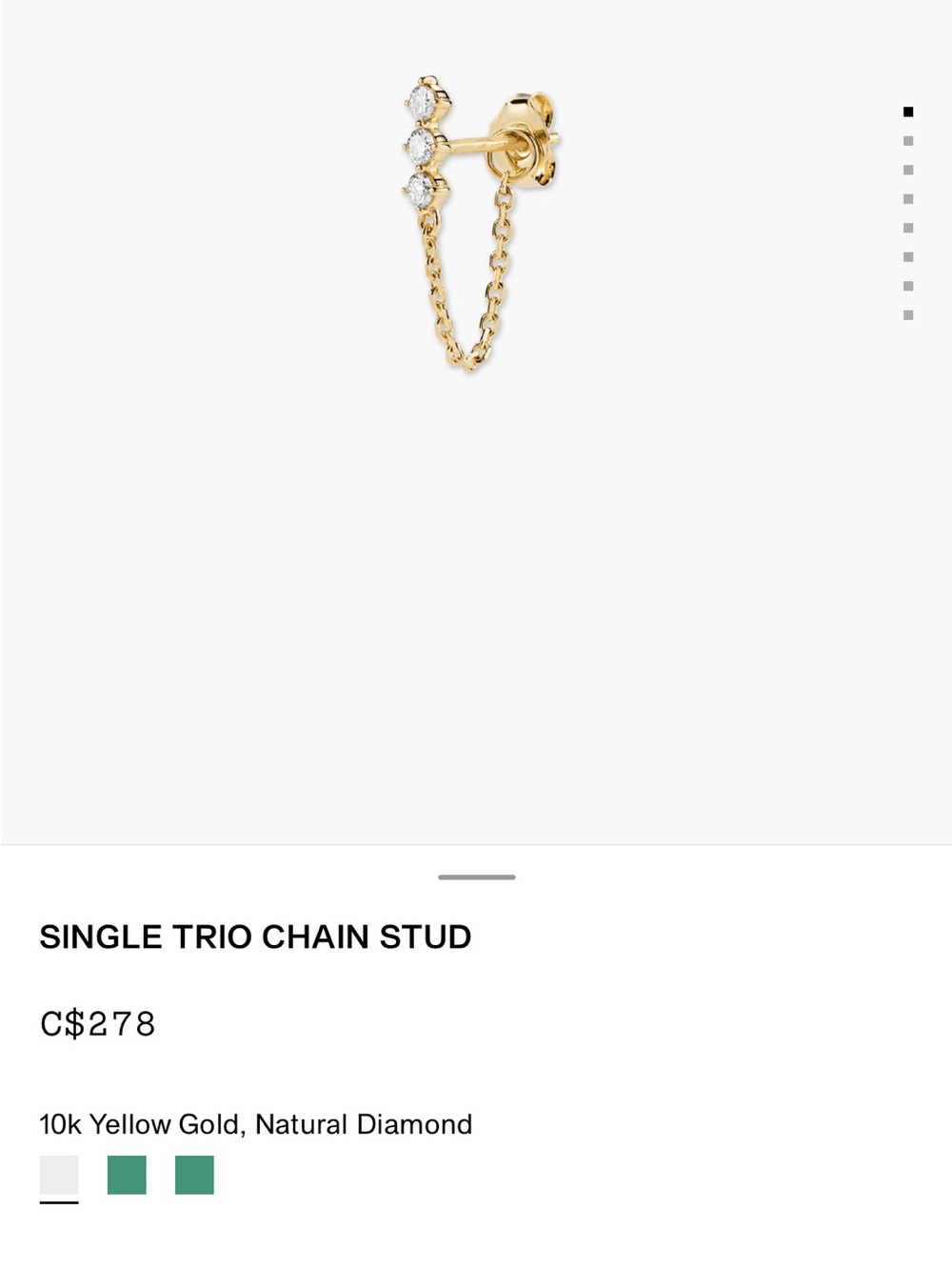 Mejuri Trio Chain Studs